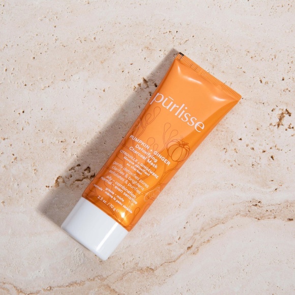 NEW Purlisse Pumpkin + Ginger Detoxifying Charcoal Mask - Picture 1 of 7